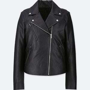 Uniqlo Faux Leather Moto Jacket L